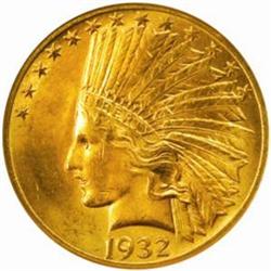 1932 Indian Eagle. MS-63 (NGC).