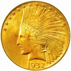 1932 Indian Eagle. MS-62 (PCGS).