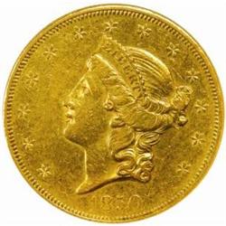 1850-O Liberty Double Eagle. AU-53 (NGC).