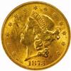 Image 1 : 1873 Liberty Double Eagle. Open 3. MS-61 (NGC).