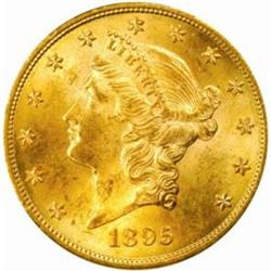 1895 Liberty Double Eagle. MS-63 (PCGS).