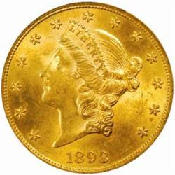 1898 Liberty Double Eagle. MS-61 (PCGS).