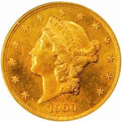 1900 Liberty Double Eagle. MS-63 (PCGS).