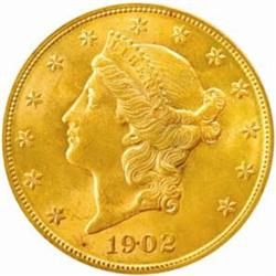 1902 Liberty Double Eagle. MS-62 (PCGS).
