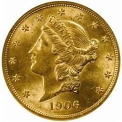 1906-D Liberty Double Eagle. MS-62 (NGC).