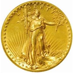 MCMVII (1907) Saint-Gaudens Double Eagle. High Relief. Wire Rim. Proof-64 (NGC).