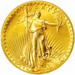 MCMVII (1907) Saint-Gaudens Double Eagle. High Relief. Wire Rim. MS-65 (PCGS).