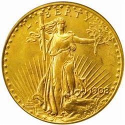1908 Saint-Gaudens Double Eagle. No Motto. MS-67 (PCGS).