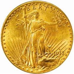 1911-D Saint-Gaudens Double Eagle. MS-65 (PCGS).