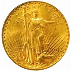1913-D Saint-Gaudens Double Eagle. MS-64 (PCGS).