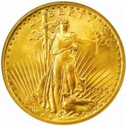 1915 Saint-Gaudens Double Eagle. MS-65 (NGC).