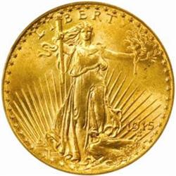 1915-S Saint-Gaudens Double Eagle. MS-64 (PCGS).