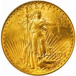 1915-S Saint-Gaudens Double Eagle. MS-63 (PCGS).