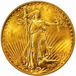 1920 Saint-Gaudens Double Eagle. MS-63 (PCGS).