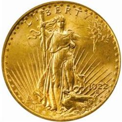 1922 Saint-Gaudens Double Eagle. MS-64 (PCGS).