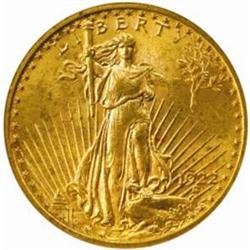 1922 Saint-Gaudens Double Eagle. MS-63 (NGC).