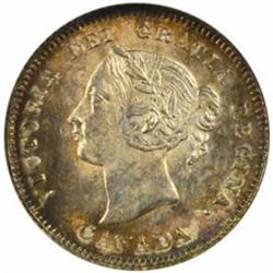 Canada. Victoria (1837-1901). Silver 5 Cents. 1881-H.