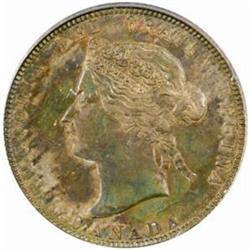 Canada. Victoria (1837-1901). Silver 25 Cents. 1881-H.