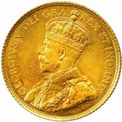 Canada. George V (1910-1936). Gold 5 Dollars. 1913.