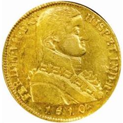 Chile. Ferdinand VII (1808-1821). Gold 8 Escudos. 1810-SO FJ (Santiago).