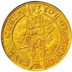 German States, Sachsen. Johann Georg I (1611-1656). Gold Ducat. 1638-SD.