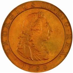 Great Britain. George III (1760-1820). Copper Pattern Farthing. 1798.