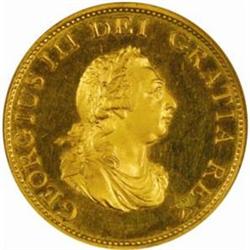 Great Britain. George III (1760-1820). Copper 1/2 Penny. Gilt. 1799.