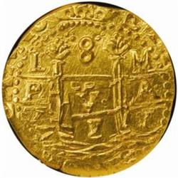 Peru. Felipe V (1700-1746). Gold 8 Escudos. 1711-Lm (Lima).