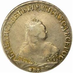 Russia. Elisabeth (1741-1762). Silver Ruble. 1749-CNB (St. Petersburg).