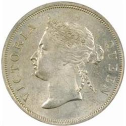 Straits Settlements. Victoria (1837-1901). Silver 50 Cents. 1886.