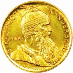 Albania. Zog I (1925-39). Gold Prova 20 Franga Ari. 1927-V (Vienna).