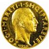 Image 1 : Albania. Zog I (1925-39). Gold Prova 100 Franga Ari. 1937-R (Rome).