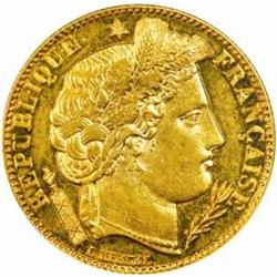 France. Third Republic (1871-1940). Gold 10 Francs. 1889-A (Paris).