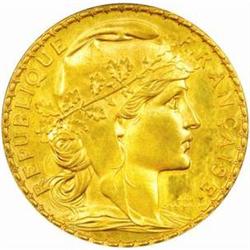 France. Third Republic (1871-1940). Gold Piefort Essai 20 Francs. 1899.