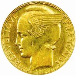 France. Third Republic (1871-1940). Gold Piefort Essai 100 Francs. 1929.