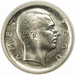 Albania. Zog I (1925-39). Lot of (2) Nickel Pattern Prova 2 Lek. 1928-R.