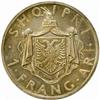 Image 2 : Albania. Zog I (1925-39). Silver Prova 2 and 1 Franga Ari. 1935-R.