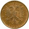 Image 1 : Albania. Zog I (1925-39). Bronze Prova 2 and 1 Qindar Ar. 1935-R.