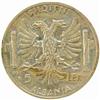 Image 2 : Albania. Vittorio Emanuele III (1939-43). Silver Prova 5 Lek and Stainless Steel Prova 1 Lek. 1939-R
