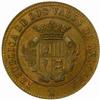 Image 1 : Andorra. Revolution of 1873. Bronze Fantasy Pattern 10 Centimos. 1873.