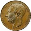 Belgium. Leopold II (1865-1909). Copper Pattern Essai 5 Francs by Jouvenel. 1865.