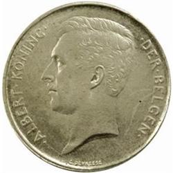 Belgium. Albert (1909-34). Silver and Aluminum-Bronze Pattern 1 Franc. 1910.