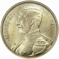 Belgium. Albert (1909-34). Aluminum-Nickel Pattern 100 Francs. 1911.