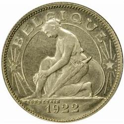 Belgium. Albert (1909-34). Nickel Pattern 1 Franc. 1922.