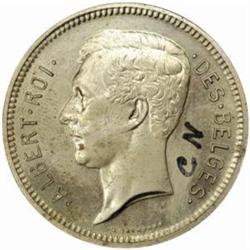 Belgium. Albert (1909-34). Pair of Copper-Nickel Pattern 5 Francs. 1929.