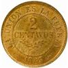 Image 2 : Bolivia. Republic (1825-). Bronze Pattern Essai 2 Centavos. 1883.