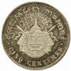Image 2 : Cambodia. Norodom I (1860-1904). Silver and Bronze Essai 5 Centimes. 1860.