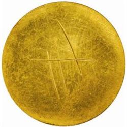 Colombia. Republic (1819-). Gilt Bronze Reverse Pattern Essai 20 Pesos. (1873)-Medellin.