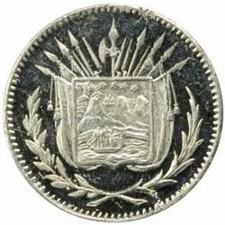 Costa Rica. Republic (1848-). Aluminum Pattern 1 Centavo. ND (1892).