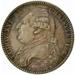 France. Louis XVI (1774-90). Silver Pattern Louis d'Or by Droz. 1787.